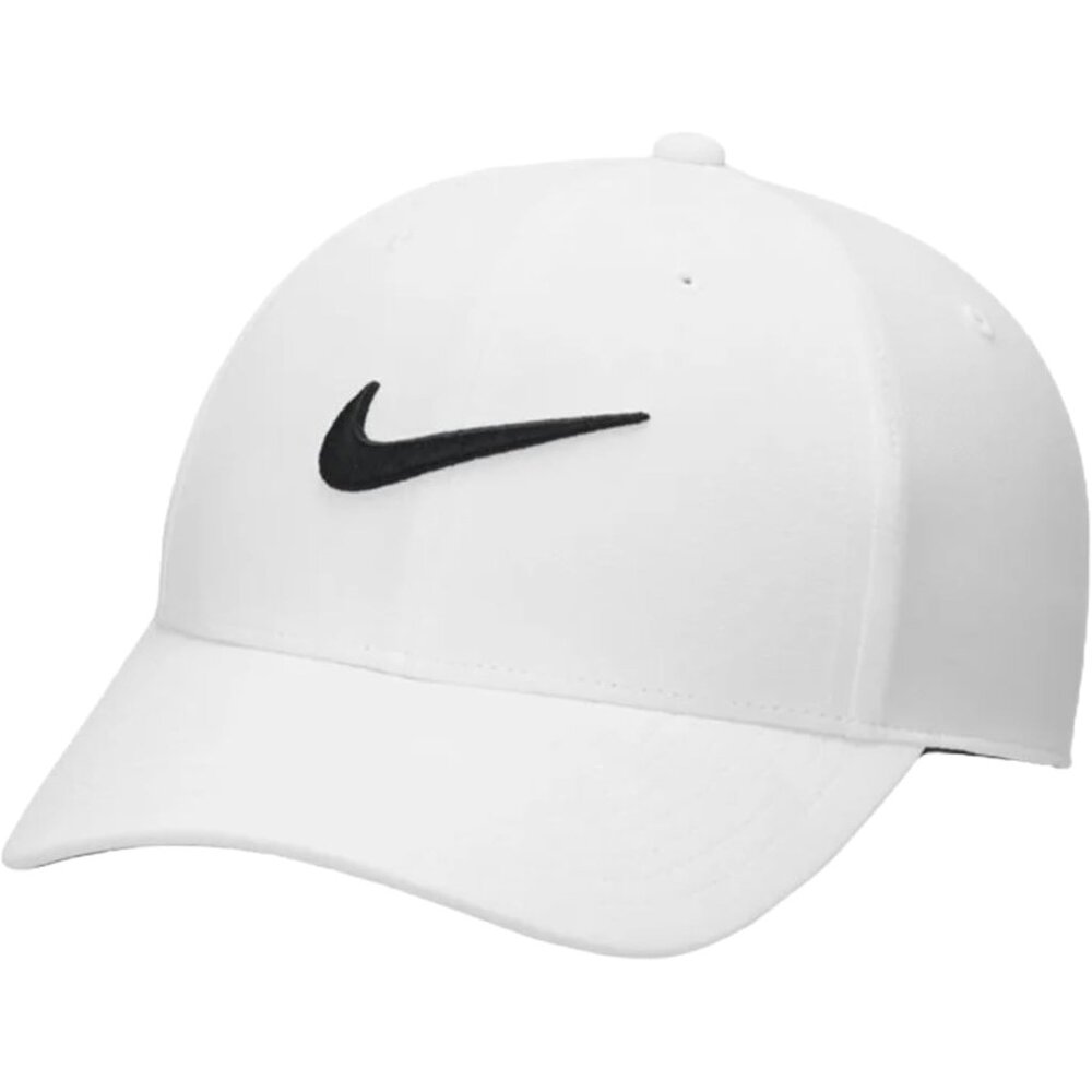 Golf Cap White Polyester Adjustable Moisture Wicking Low Profile Hat - Picture 1 of 2